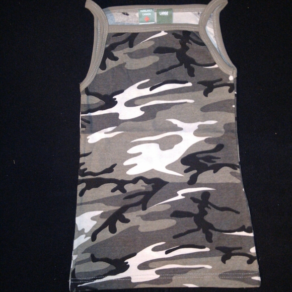 Camouflage Spaghetti Strap Tank Top - Picture 1 of 2